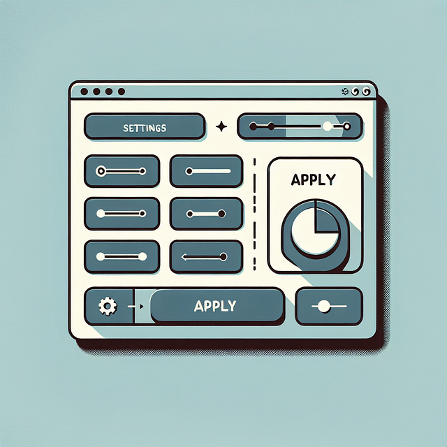 apply button in a settings window