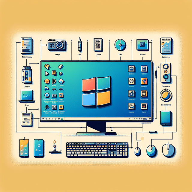 computer desktop with display settings context menu highlighted