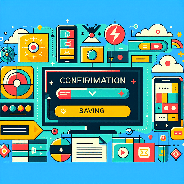 confirmation screen for saving new TV settings