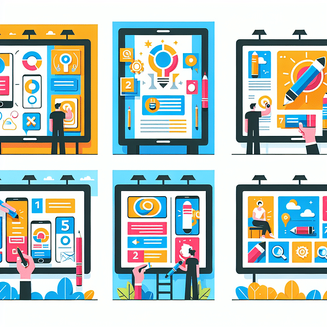 content design on multiple digital billboards