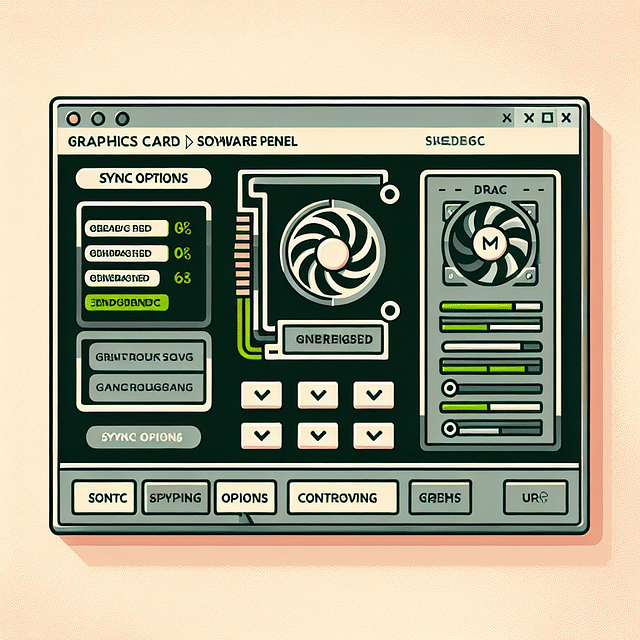NVIDIA Control Panel settings window with G-Sync options highlighted