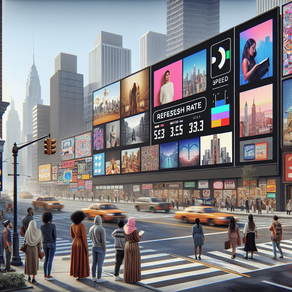 Refresh Rates in the Wild: How Do Outdoor Displays and Billboards Differ?