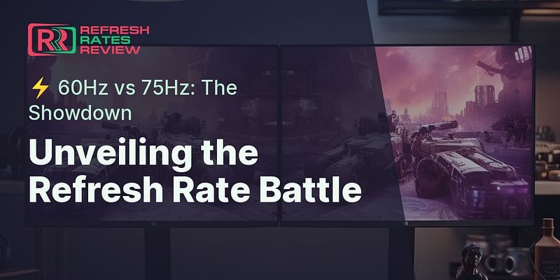 Unveiling the Refresh Rate Battle - ⚡ 60Hz vs 75Hz: The Showdown