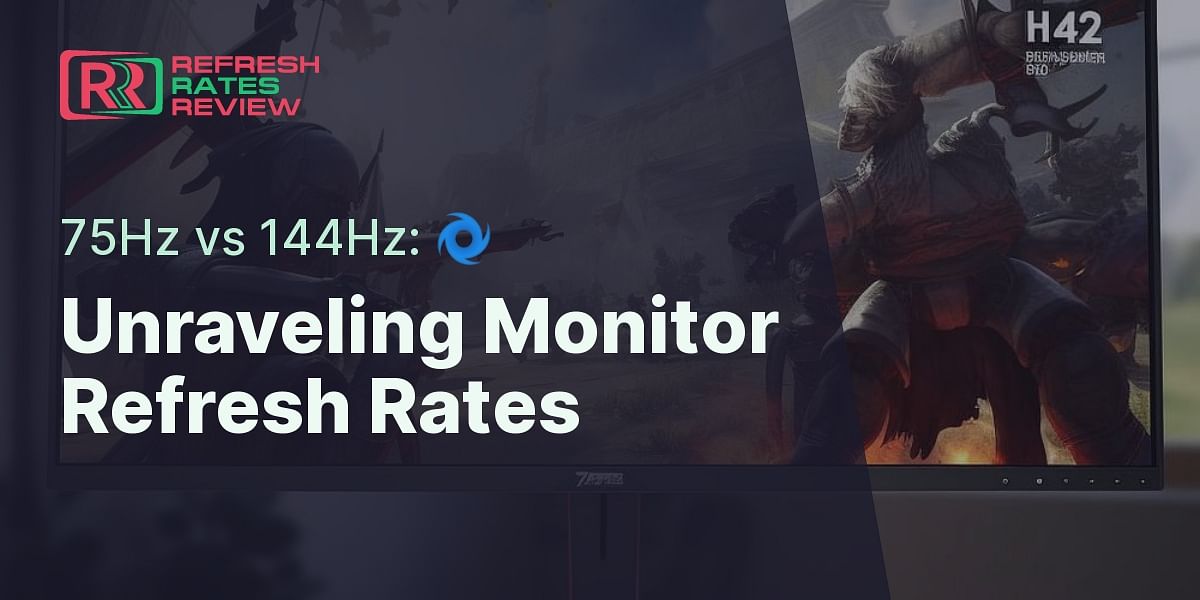 What is the difference between a 75Hz and 144Hz refresh rate on a monitor?