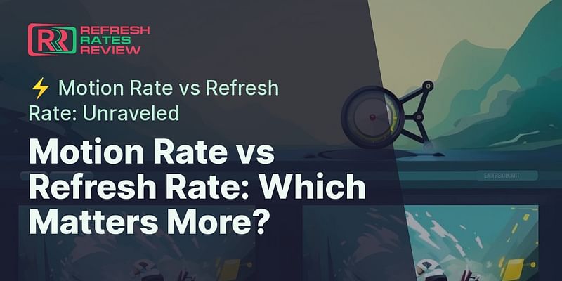 Motion Enhancement Technology Vs Refresh Rate What is the difference between motion rate and refresh rate?