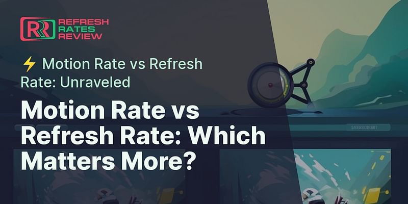 What is the difference between motion rate and refresh rate?