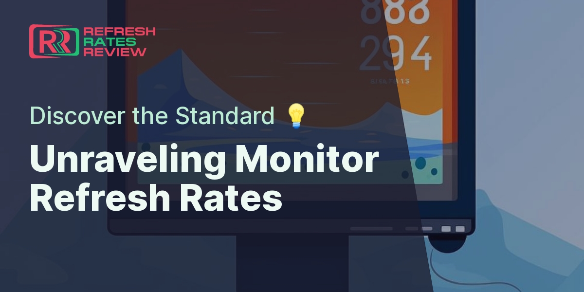 What Is The Refresh Rate Of Most Standard Monitors?