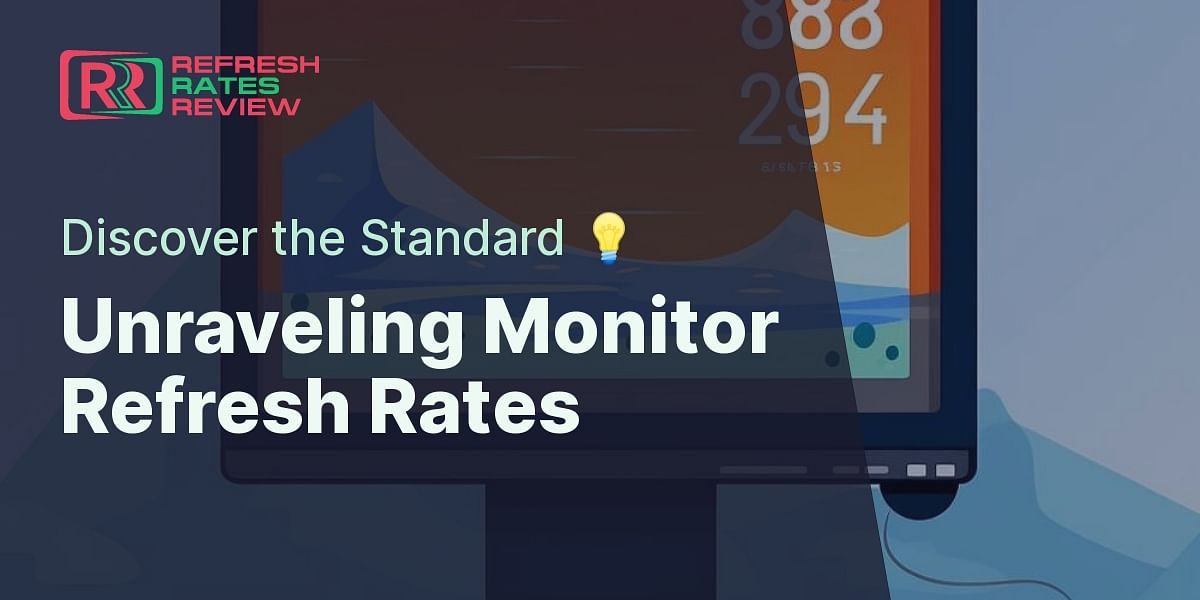 What is the refresh rate of most standard monitors?