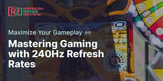 Mastering Gaming with 240Hz Refresh Rates - Maximize Your Gameplay 🎮