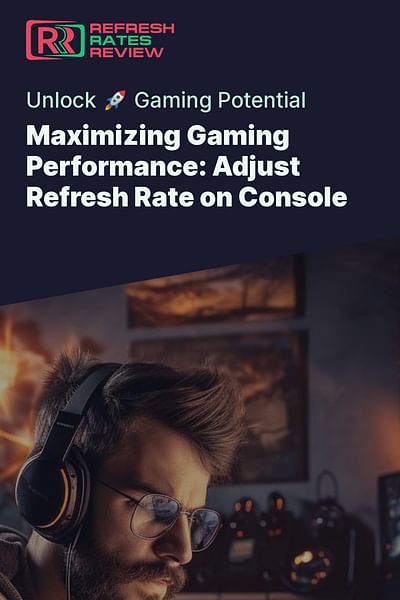 Maximizing Gaming Performance: Adjust Refresh Rate on Console - Unlock 🚀 Gaming Potential
